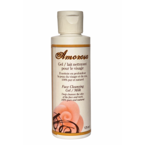 Gel-lait nettoyant à la rose – Visage Amorosa